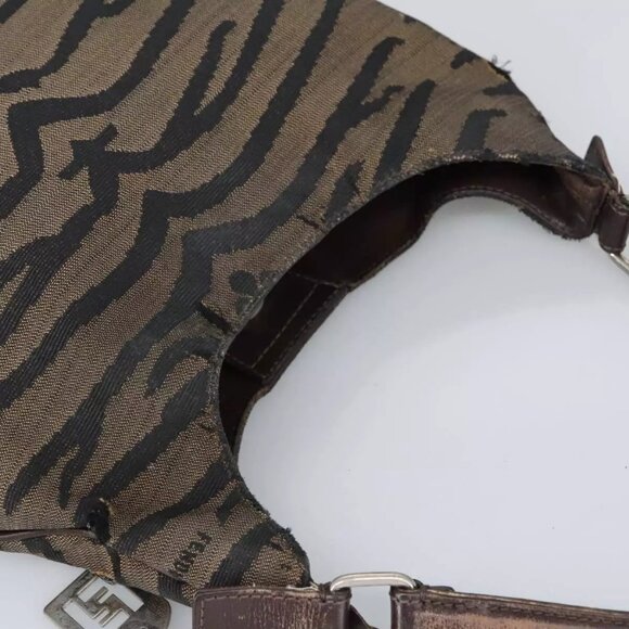 FENDI Hand Bag Canvas Brown Auth - Picture 8 of 16